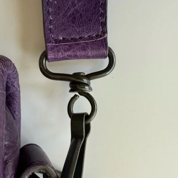 ‼️SOLD‼️ BALENCIAGA S/S 2012 RH Dark Violet Purple City Bag - Picture 12 of 15